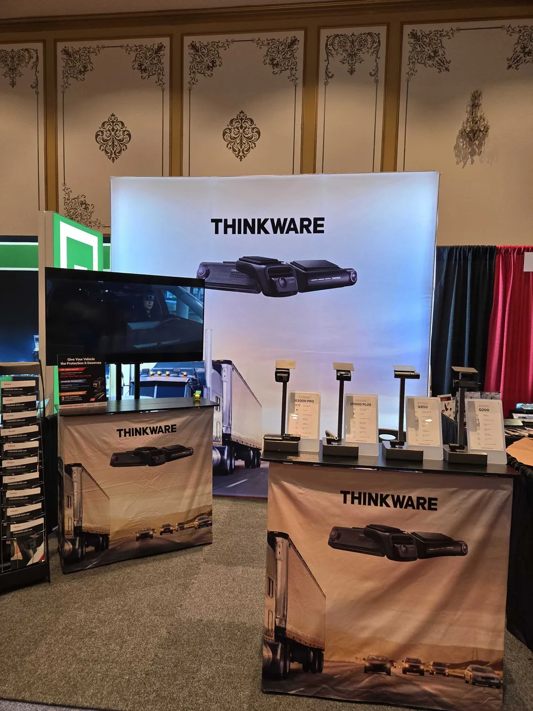 Thinkware partner demonstration area at an industry event
